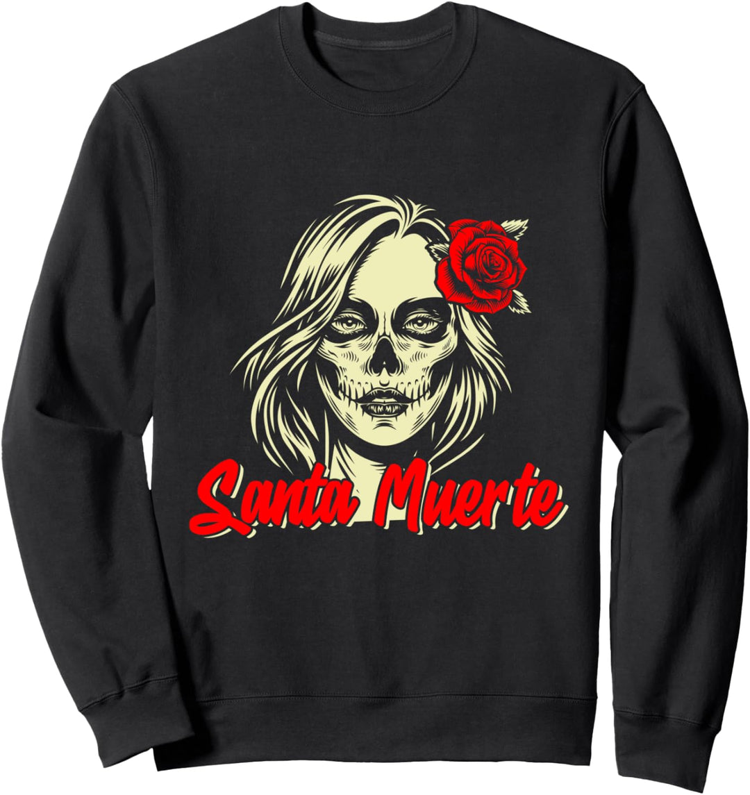 Santa Muerte Mexiko Skelett Totenkopf Tod Mexican Calavera Sweatshirt