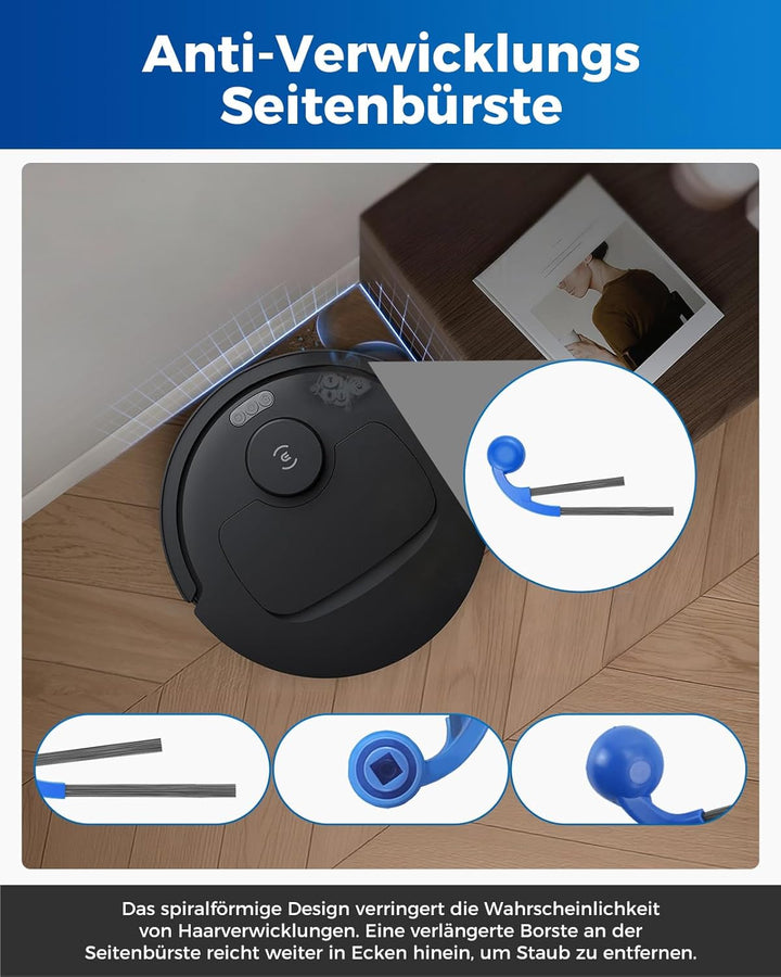 27 Stück Zubehör für Ecovacs Deebot T30C Omni Gen2/T30C Omni Roboterstaubsauger: 1 Hauptbürste, 6 Se