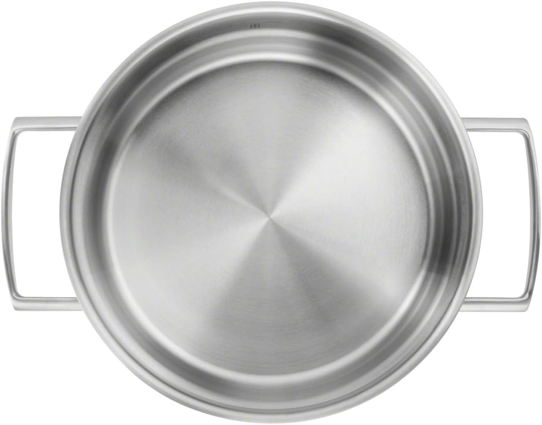 ZWILLING Vitality Kochtopf-Set, 5-teilig, 4 Deckel, Induktionsgeeignet, Edelstahl, Silber, 5-teilig