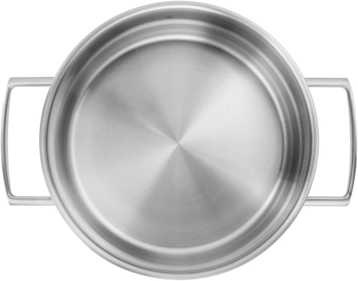 ZWILLING Vitality Kochtopf-Set, 5-teilig, 4 Deckel, Induktionsgeeignet, Edelstahl, Silber, 5-teilig