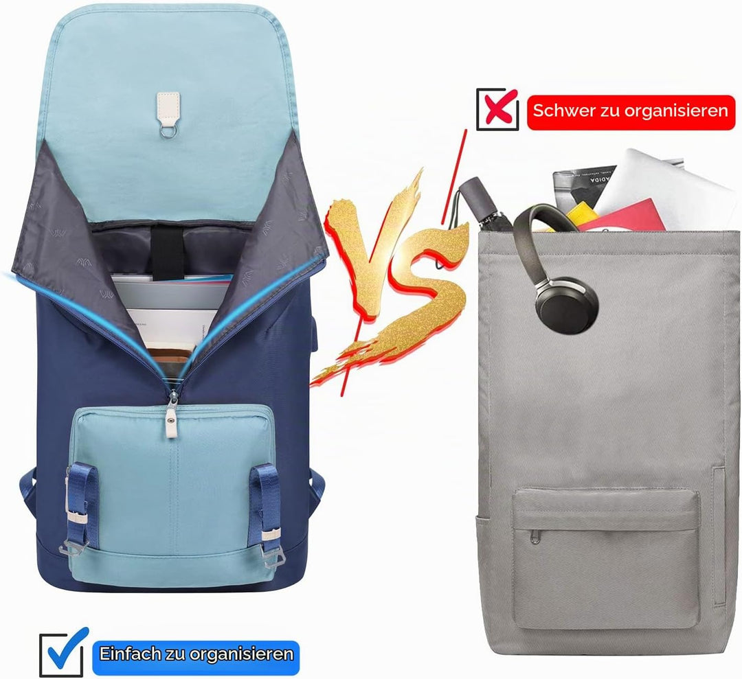 YAMTION 17 Zoll Rucksack Laptop Herren Rucksack Damen Schulrucksack Jungen Rucksack Schule Frauen Sc