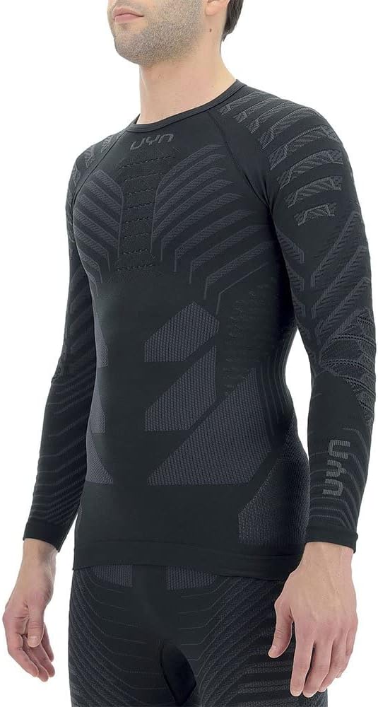 UYN Herren Resilyon Langarmshirt, Black/Anthracite, S/M