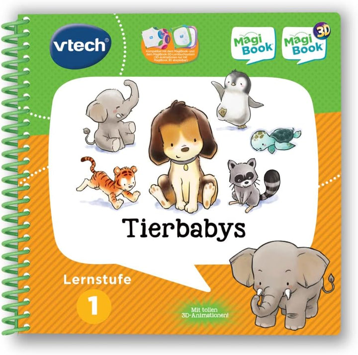 Vtech 80-488904 MagiBook-Lernbuch-Bundle: 3 Bücher der Lernstufe 1 (Tierbabys 3D, Formen und Farben