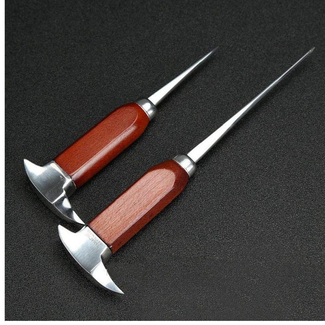 BYFRI Küche Eispickel Edelstahl-EIS-Crusher Holzgriff Japanese Style Ice Chipper Professionellen Bar