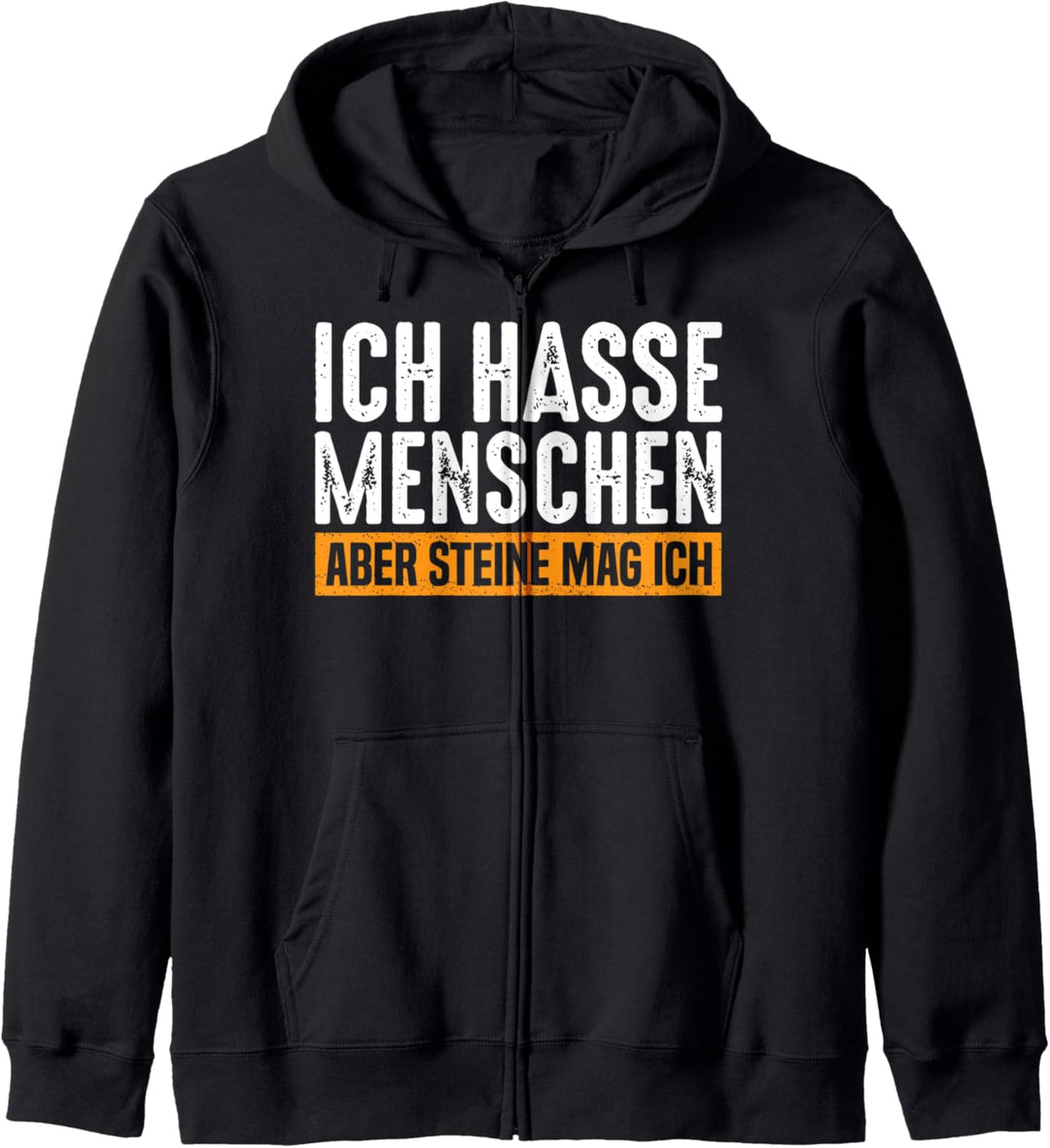 Ich Hasse Menschen Aber Steine Mag Ich Lustiges Felsklettern Kapuzenjacke