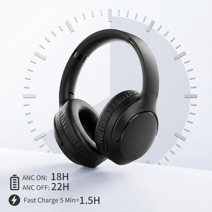 Kopfhörer Kabellos Bluetooth Over Ear, Active Noise Cancelling Kopfhörer, Bluetooth 5.4, Hi-Res Soun