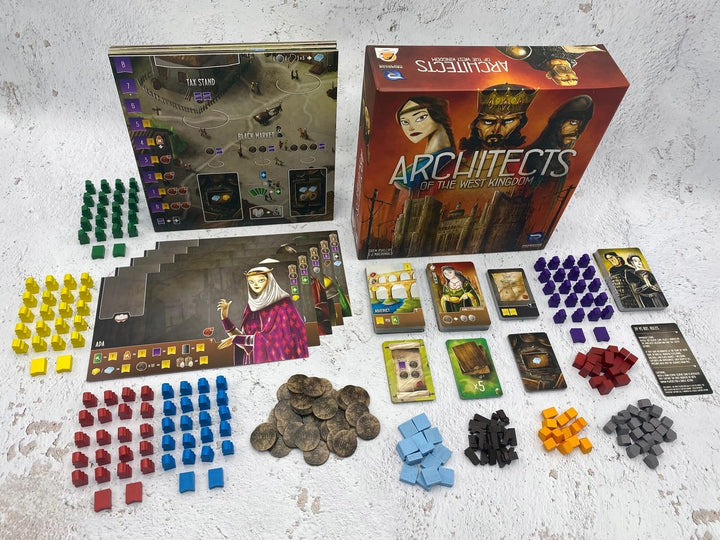 Renegade Game Studios , Architects of the West Kingdom , Board Game , Ages 12+ , 1 to 5 Players , 60