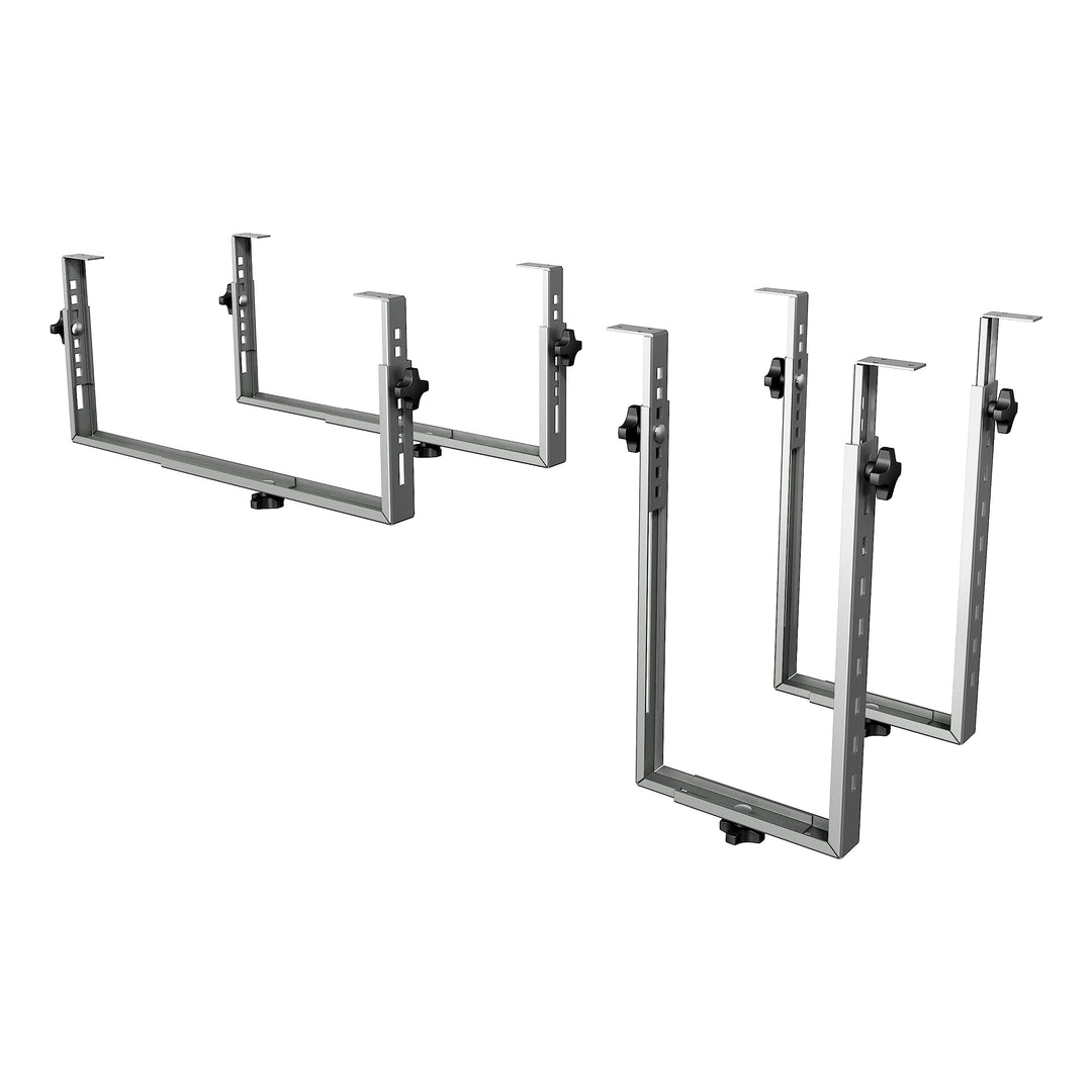 Dataflex Viewgo Computerhalterung - Schreibtisch 32.182 Silber, verstellbare PC-Halterung aus Stahl,