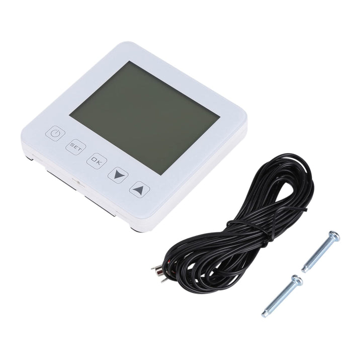 FTVOGUE Programmierbarer Thermostat, 16 A LCD-Display Digital Thermostat für elektrische Heizung Rau