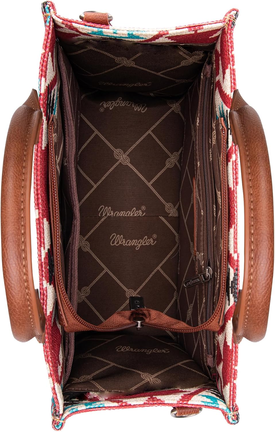 Wrangler Aztec Tote Bag for Women Boho Shoulder Purses and Handbags Angel Diamond Burgundy (Gitarren