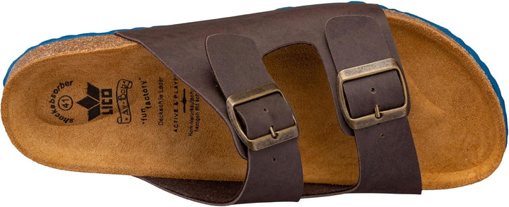 Lico Herren Bioline Look Hausschuh, Hellblau