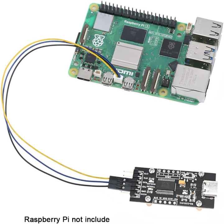 FT232RL USB-C to Serial Converter - USB 2.0 Type-C Adapter with Driver-Free Plug & Play, TTL 3.3V/5V
