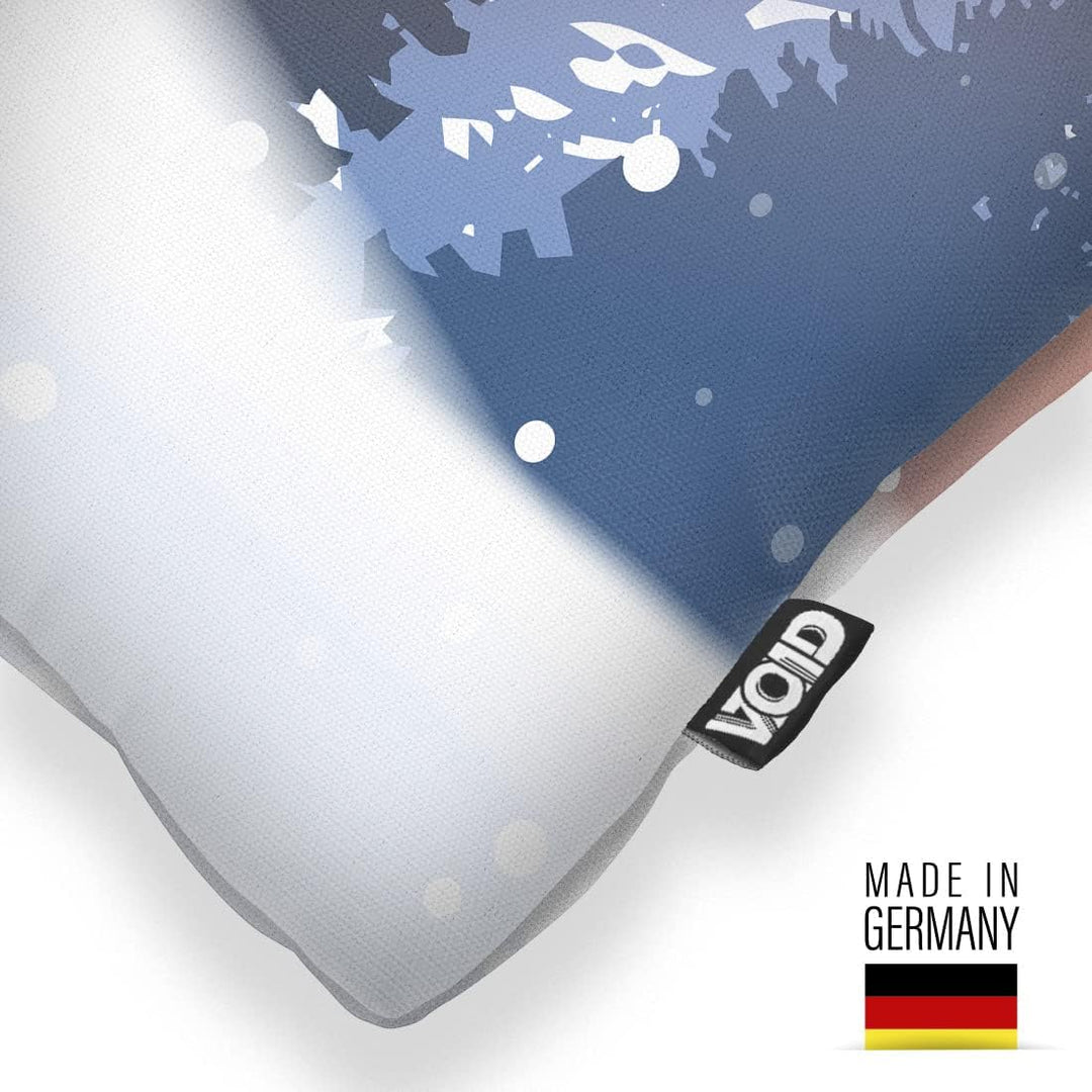 VOID Grafik Winterwald Kissenbezug Kissenhülle Sofakissen Kissen Deko Weihnachten Winter Weihnachtsd