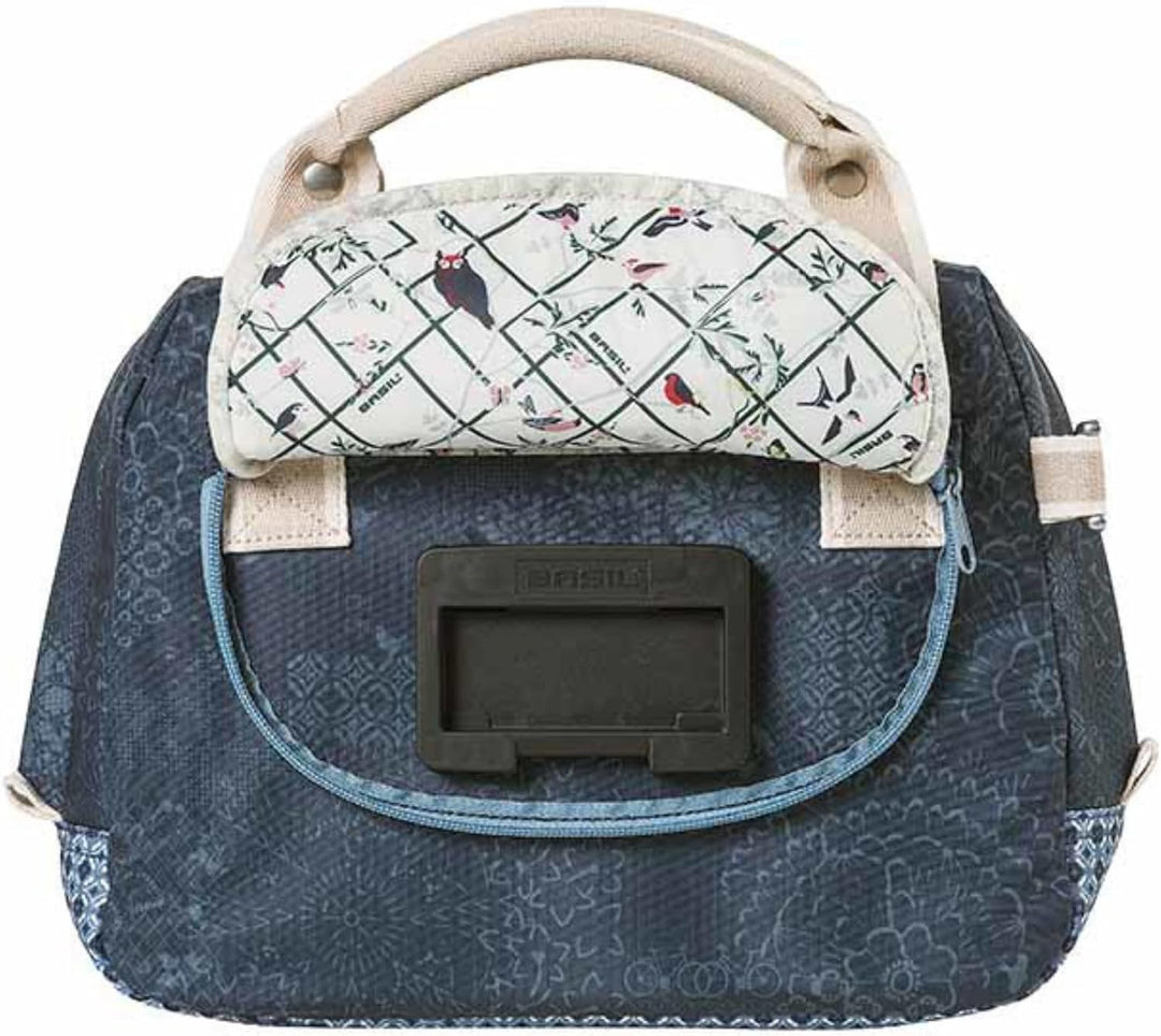 Basil Bohème Citybag KF – Lenkertasche – wasserabweisendes Polyester – inkl. KF Adapterplatte – 8 Li