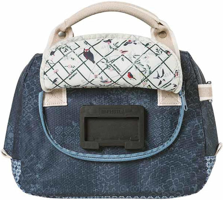 Basil Bohème Citybag KF – Lenkertasche – wasserabweisendes Polyester – inkl. KF Adapterplatte – 8 Li