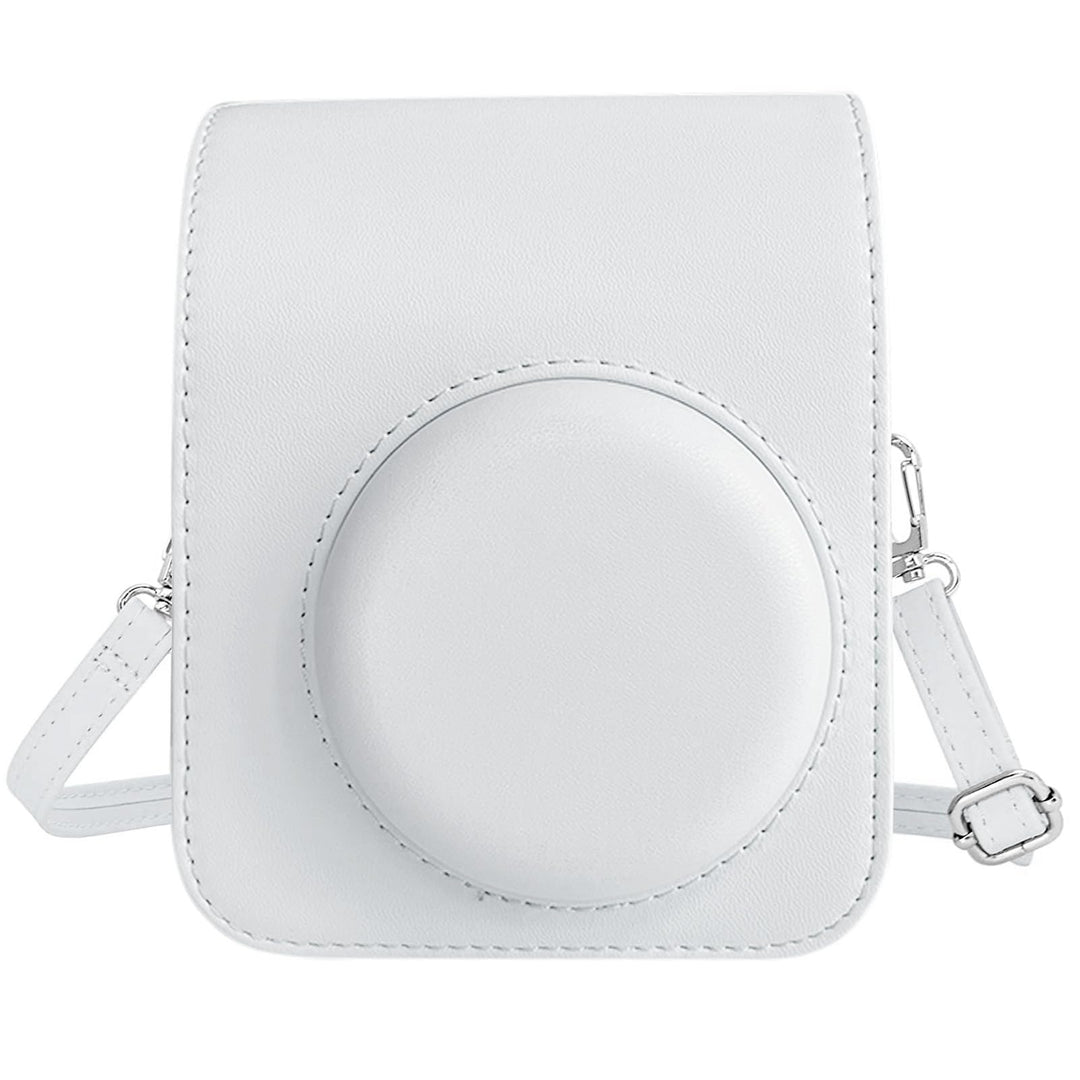Easy Hood Schutzhülle und Tragbare Tasche für Instax Mini 12 Sofortbildkameras, PU Leder Kameratasch