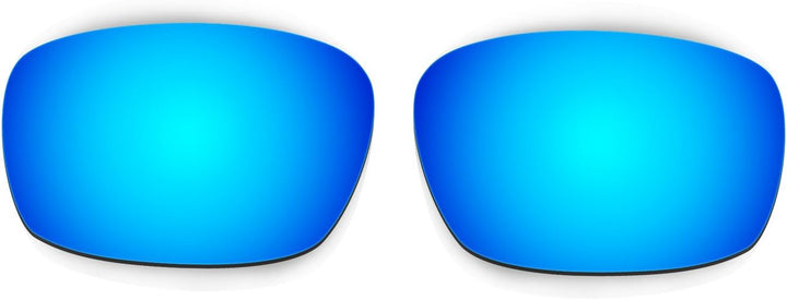 HKUCO Blue/Titanium Polarized Replacement Lenses plus Yellow Earsocks Rubber Kit For Oakley Racing J