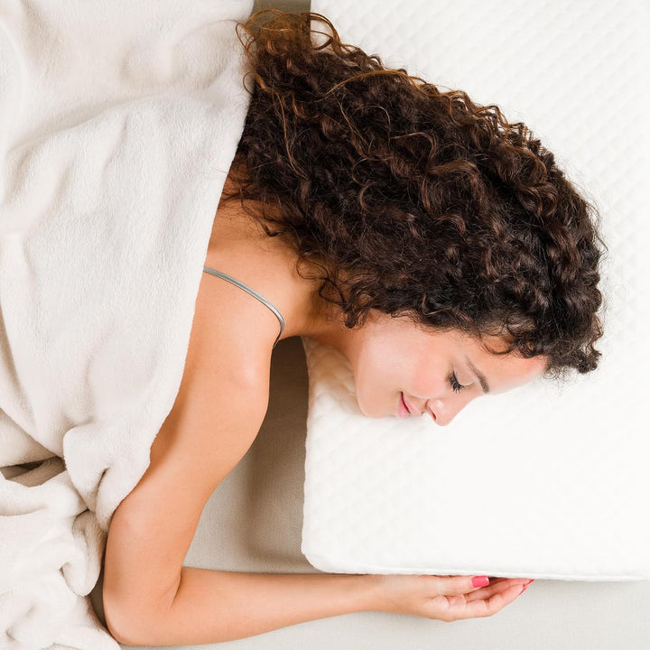 Nackenstützkissen Höheneinstellbares aus Memory Foam Orthopädisches und Ergonomisches Kopfkissen für