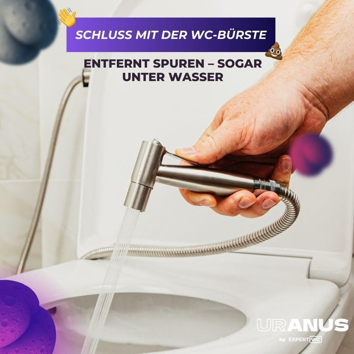 Bidet-Brause-Set für Toilette, einfache Installation, Chrom – Standardgrösse for German toilets, for