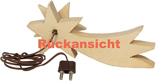 WeWi Krippenbeleuchtung - Kometenschweif aus Lindenholz, LED beleuchtet für Krippen