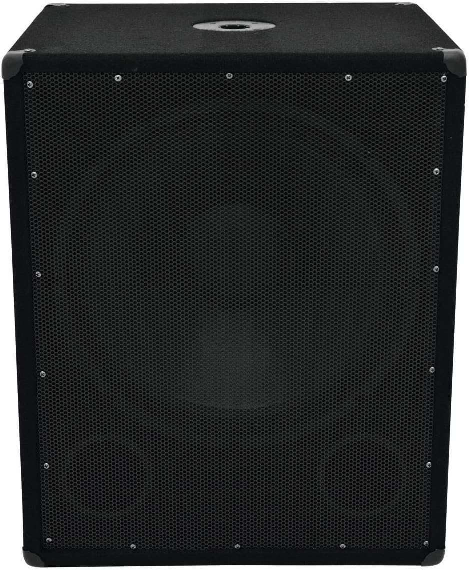 Omnitronic BX-1850 Subwoofer 1200W | 18" Subwoofer mit 1200 Watt Leistung | Druckvolle Bass-Unterstü
