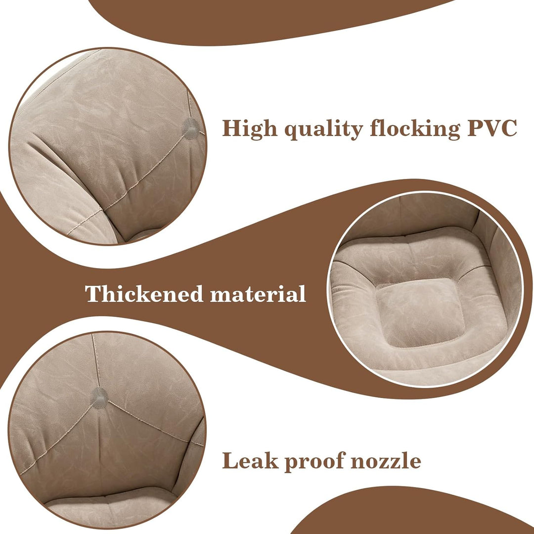 Aufblasbarer Sitzsack, Aufblasbarer Sessel, Aufblasbares Sofa mit Luftpumpe, Luft Strandsofa, Wasser