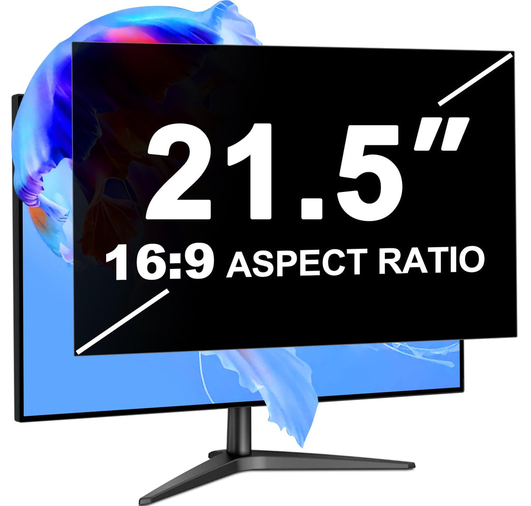 LUSA DESIGN 21,5 Zoll Monitor Blickschutzfilter für 16:9 Seitenverhältnis, Blendfrei Blaulichtfilter