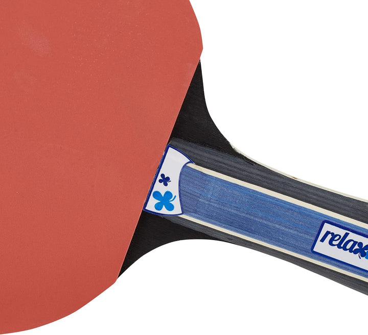 Relaxdays Tischtennis Set, Hülle mit Tischtennis-Netz, 2 Holzschläger, 3 Ping Pong Bälle, Mini Tisch