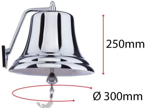 Foresti & Suardi Schiffsglocke 2106A.C - verchromt - 8,5kg - Ø300mm