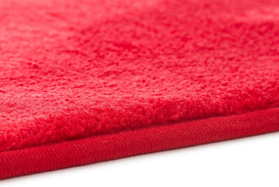 Gözze - Premium Rutschfester Badteppich, RIO, 100% Microfaser, 60 x 100 cm - Rot 60 x 100 cm ohne Au