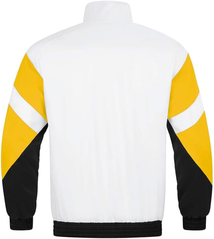 JAKO SG Dynamo Dresden Retro Jacke Freizeitjacke Trackjacket XXL Black/White/Yellow, XXL Black/White