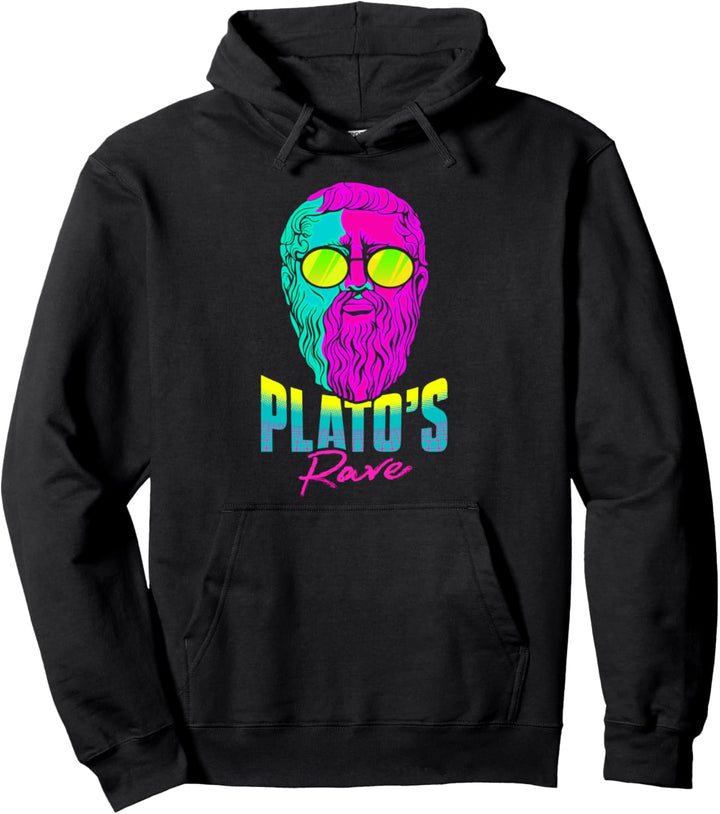 Plato Philosoph Entwurf für einen Philosophiestudenten und Raver Pullover Hoodie
