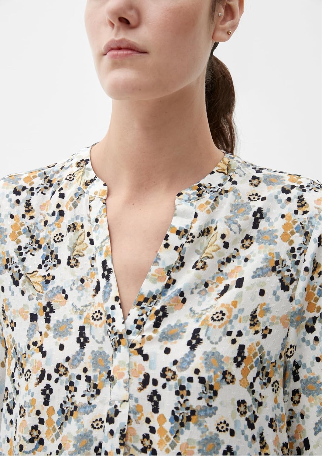 s.Oliver Damen Bluse Langarm 38 Weiss, 38 Weiss