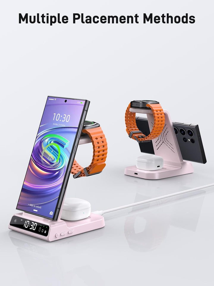 Wireless Charger für Samsung Ladestation für Galaxy S25 Ultra, Induktive Ladestation für Samsung Gal