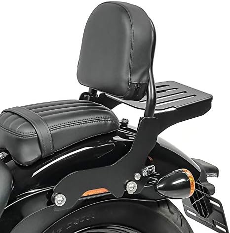 Sissy Bar mit Gepäckträger für Harley Softail Slim 18-22 schwarz CSS