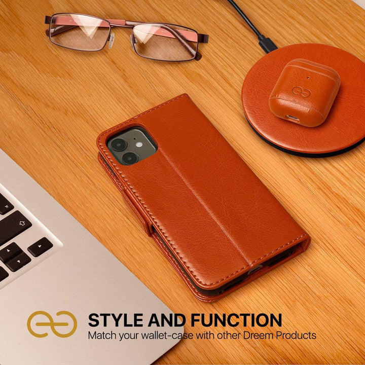 Dreem Fibonacci 2in1 Handyhülle Flipcase für iPhone 11 Pro | Magnetisches iPhone Case | TPU Etui Led