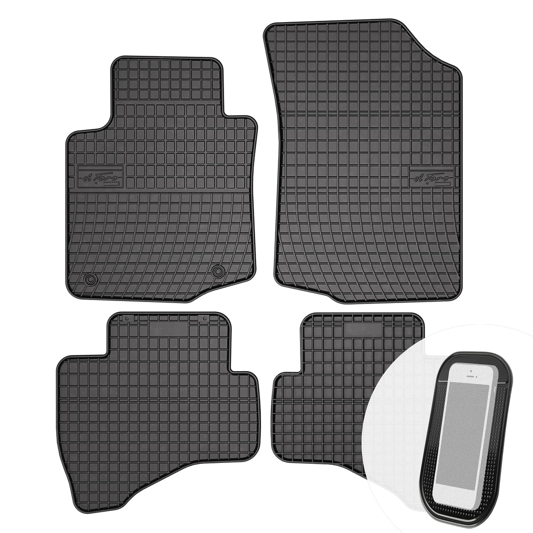 Gummimatten Auto Fussmatten Gummi Automatten Passgenau 4-teilig Set - passend für Citroen C1 Toyota