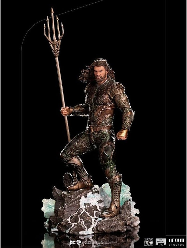 Iron Studios DCCJLE57321-10 Zack Snyder Justice League Aquaman 1/10 Army Figur Art Scale, Statuen, B