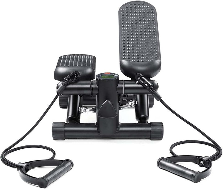 BAKAJI Stepper Fitness-Training, Cardio, Beine, Hüfte, mit LCD-Display, Kalorien, Zeit und Hanteln,