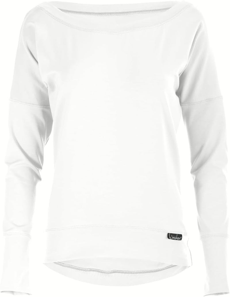 Winshape Damen Freizeit Sport Dance Fitness Longsleeve WS2 XS Weiss, XS Weiss