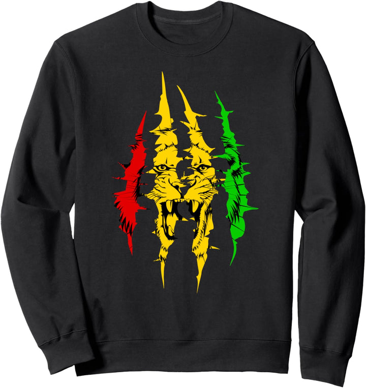 Jamaica Karibik Rasta - Urlaub Flagge Löwe Jamaika Sweatshirt