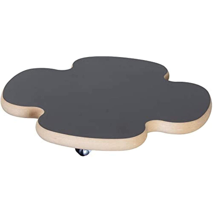 WAGNER Pflanzenroller BLACK Ø 33 x 4 cm I Pflanzenroller für den Innenbereich, MDF mit Melaminbeschi