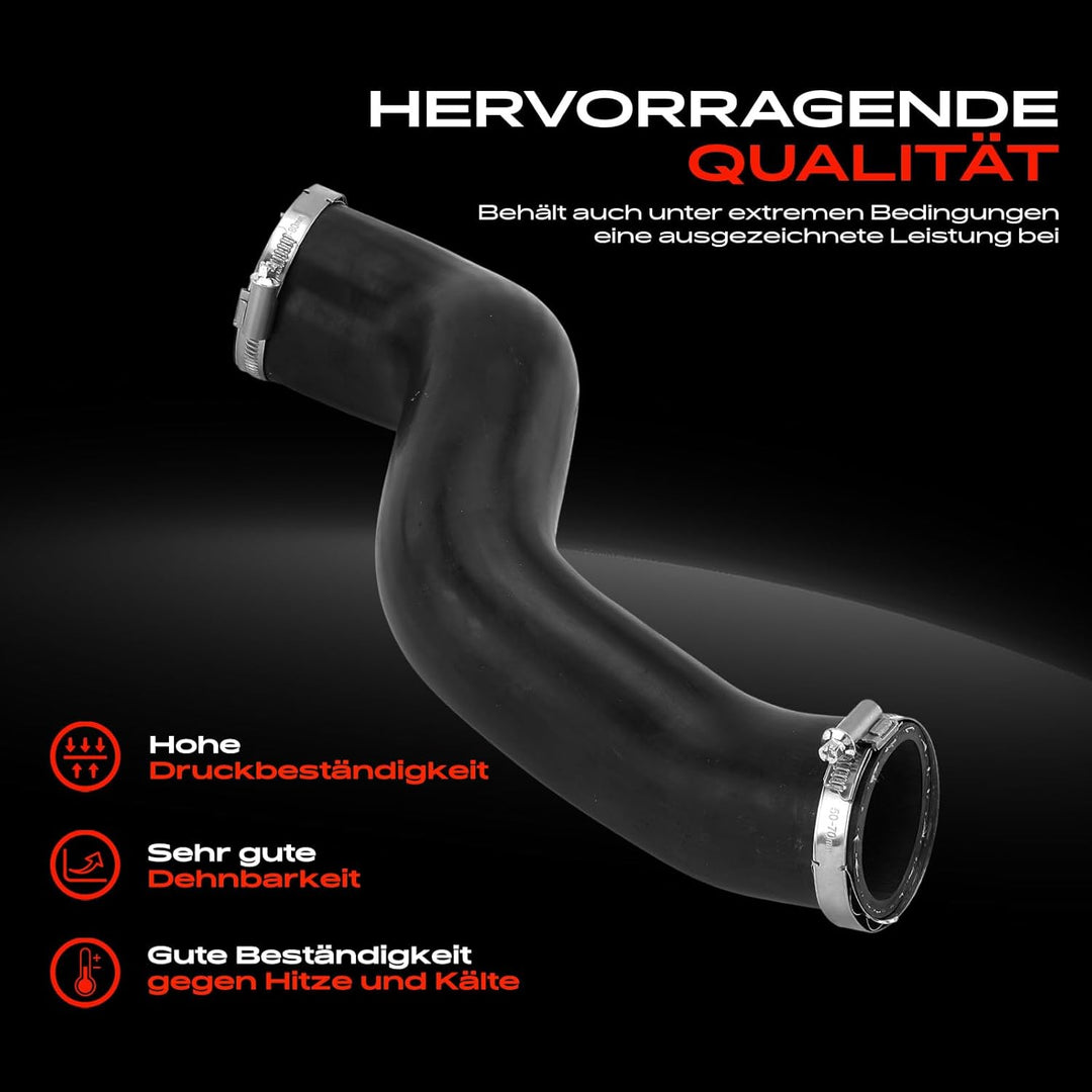 Frankberg Ladeluftschlauch Turboschlauch Kompatibel mit A4 8EC B7 2.7L 3.0L 2004-2008 A4 Avant 8ED B