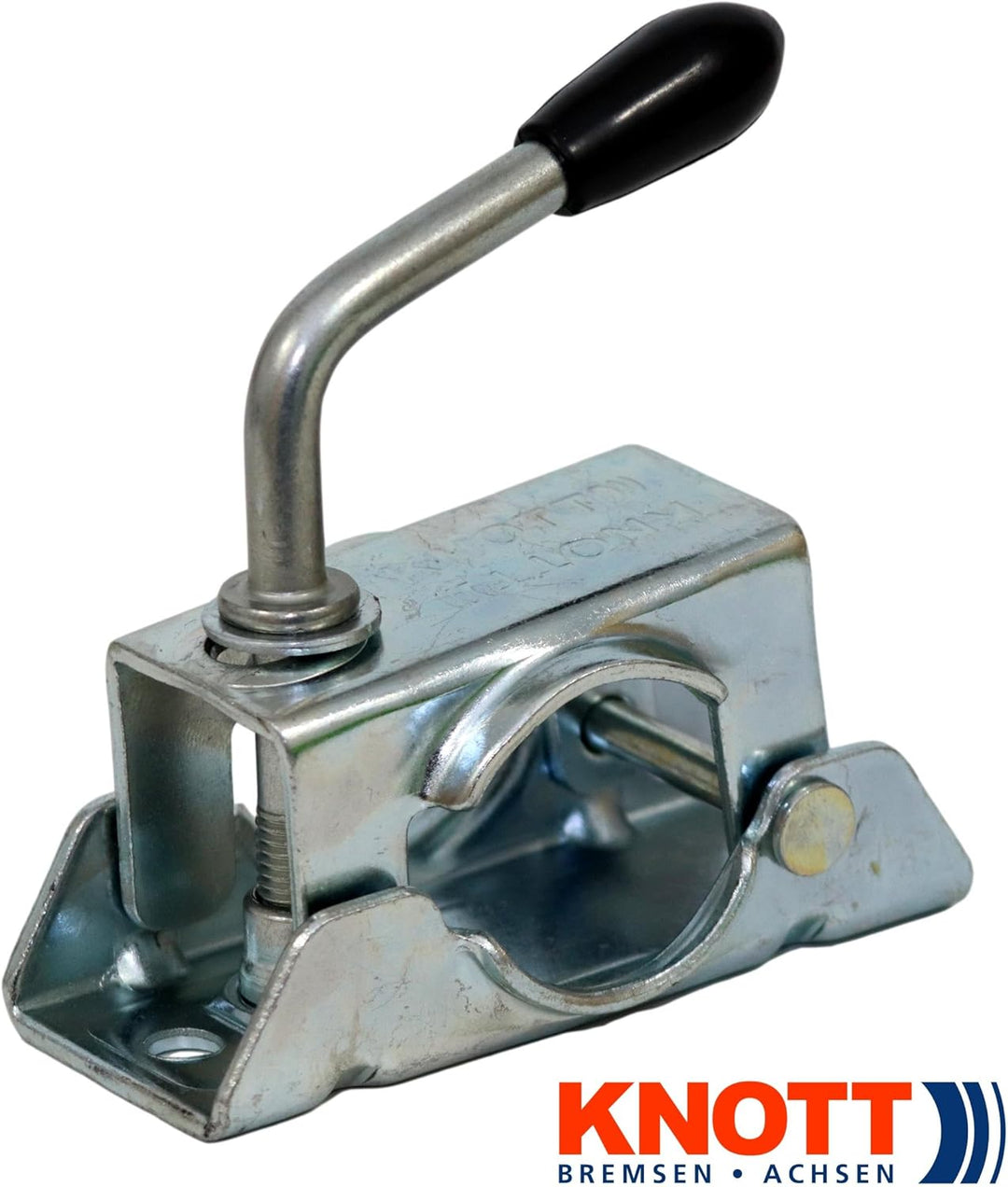 p4U Stützrad Bugrad mit Halter | inklusive Klemmschelle Original von Knott | 150kg | 48mm Aufnahme f