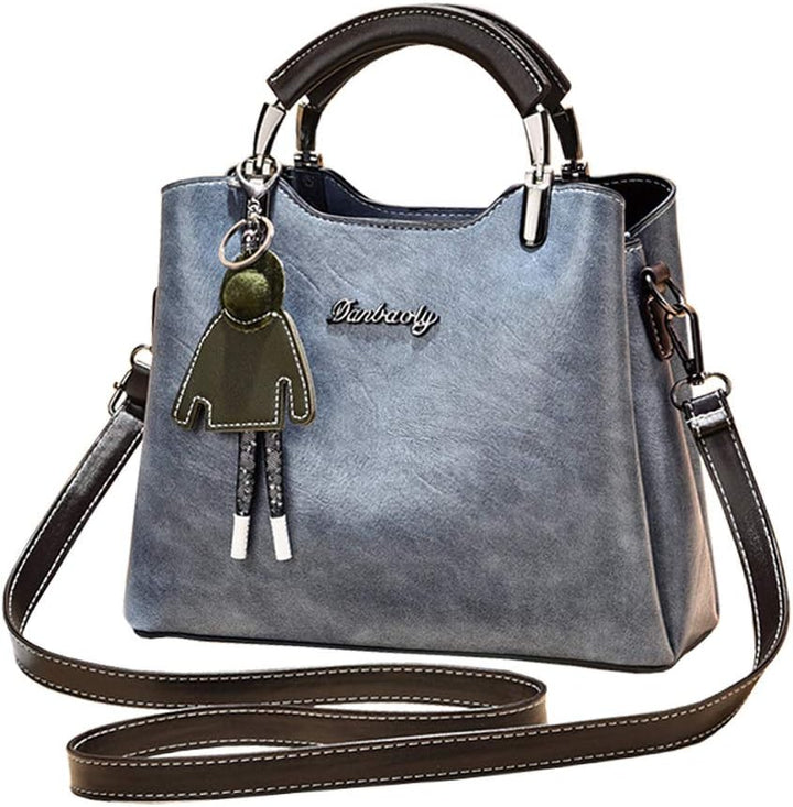 BUKESIYI Damen Tasche Umhängetasche Handtasche Frauen Klein Schultertasche Weekender Lack PU Leder C