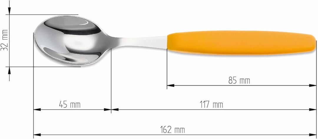6er Set Giesser Messer Besteck Teelöffel Kaffeelöffel Löffel klein Rostfreier Stahl, Ergonomischer G