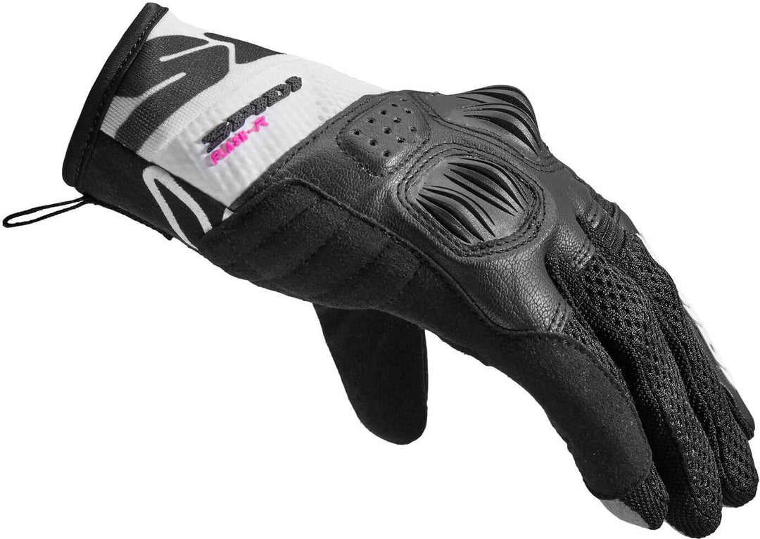 SPIDI, Flash-R Evo Lady, Guanti Moto per Donna, Protettivi e Resistenti, Guanti Moto Estivi Impermea