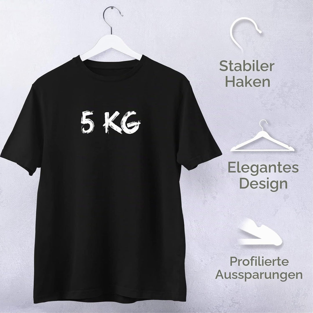OGIVO Kleiderbügel Holz - Made in EU - Holzbügel für Ihren Garderobe - Haken um 360° drehbar - Einke