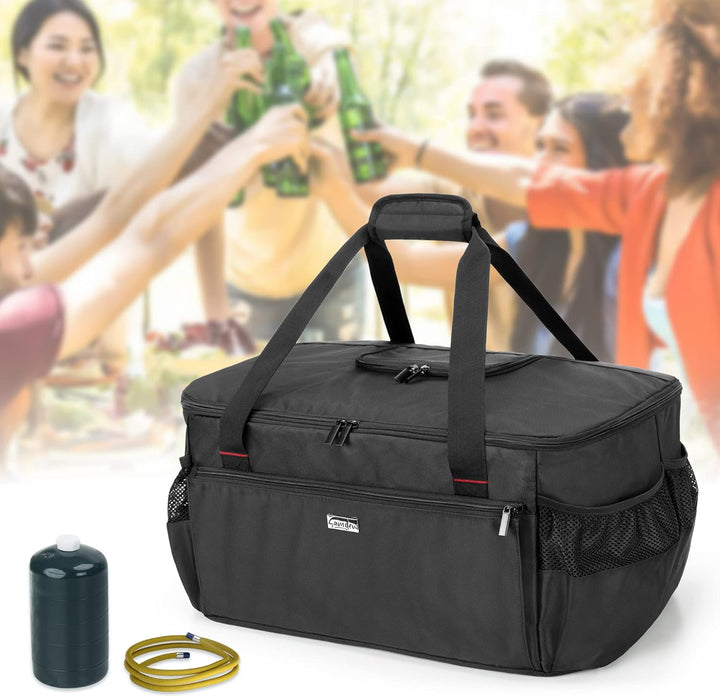 SAMDEW Grill Abdeckung Kompatibel mit Weber 1131004 Go-Anywhere Holzkohle Grill, Tragbar Trage Tasch