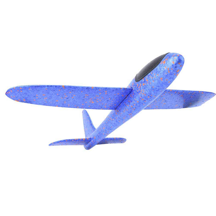 Srliya EPP Foam Handwurf Flugzeug Werfen Segelflugzeug Flugzeug Outdoor Spielzeug Blau, Langlebiger